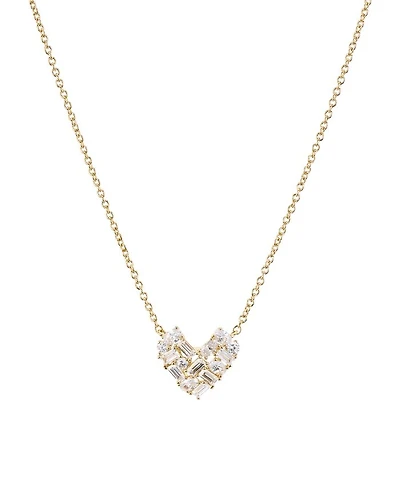 Valentine's Day Cluster Heart Necklace, 16"