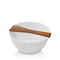 Nambe Quatro Salad Bowl & Server Set