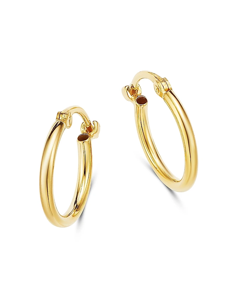 Moon & Meadow 14K Yellow Gold Tiny Hoop Earrings