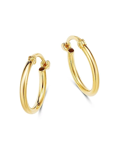Moon & Meadow 14K Yellow Gold Tiny Hoop Earrings