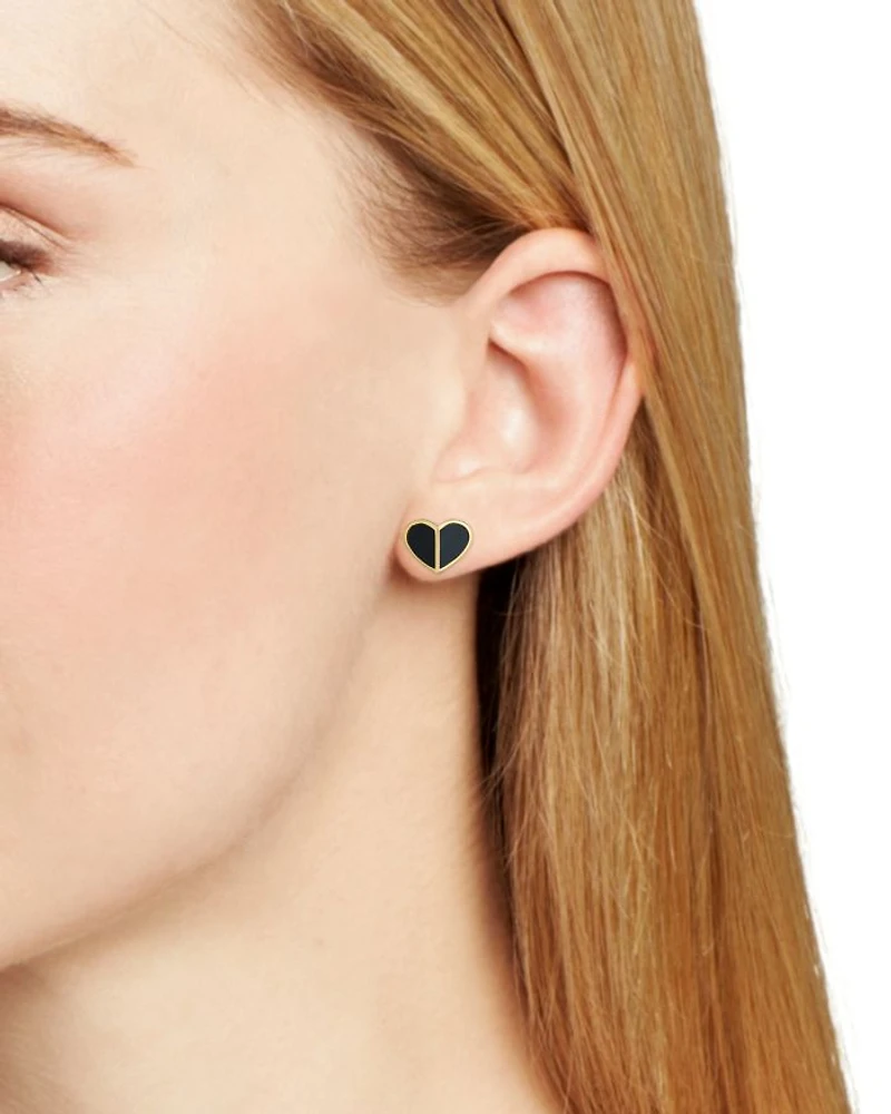 Small Heart Stud Earrings