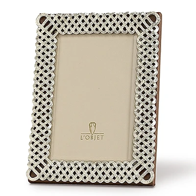 L'Objet Platinum Braid Frame, 8 x 10
