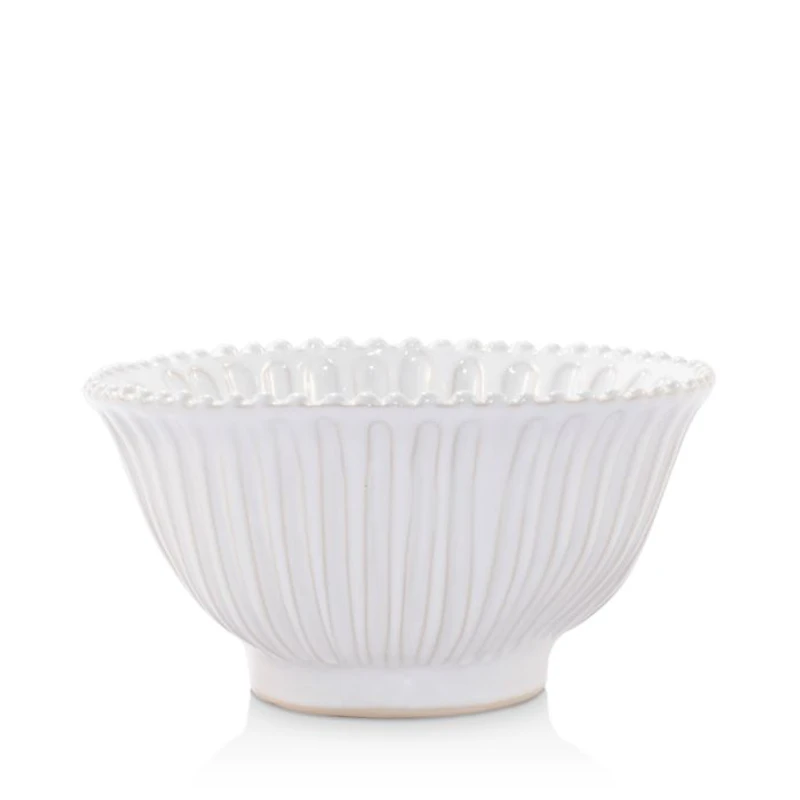 Incanto Stone White Stripe Small Serving Bowl