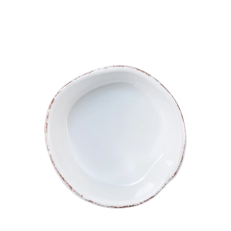 Vietri Melamine Lastra White Condiment Bowl