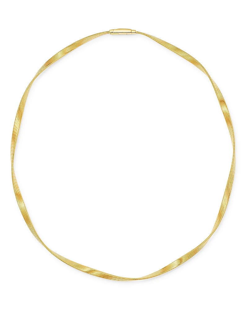 Marco Bicego 18K Yellow Gold Marrakech Twisted Collar Necklace, 16.5