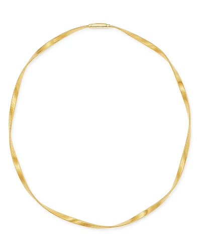 Marco Bicego 18K Yellow Gold Marrakech Twisted Collar Necklace, 16.5