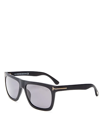 Morgan Polarized Flat Top Square Sunglasses, 57mm