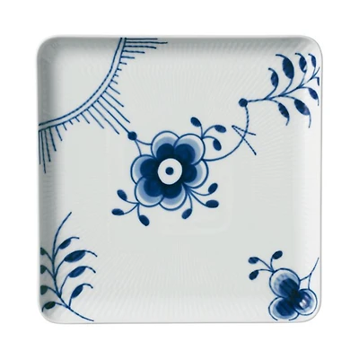 Blue Fluted Mega Square Plate