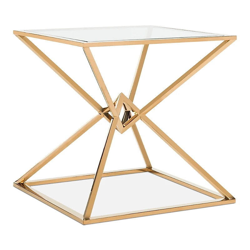 Safavieh Fiorella Glass Top End Table