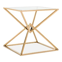Safavieh Fiorella Glass Top End Table