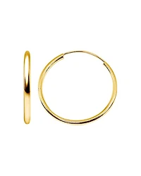 Hoop Earrings 18K Gold-Plated Sterling Silver or - Exclusive