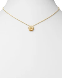 18K Yellow Gold Daisy Diamond Pendant Necklace, 17.5" - Exclusive