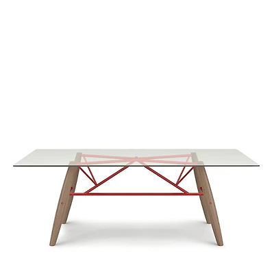 Huppe Connection 84 Glass Top Dining Table
