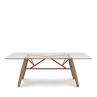 Huppe Connection 84 Glass Top Dining Table