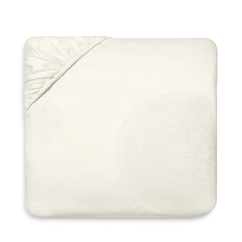 Sferra Giza 45 Medallion Fitted Sheet, Queen