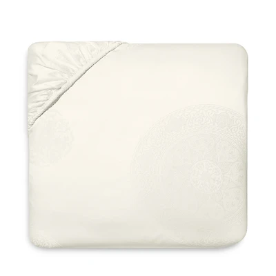 Sferra Giza 45 Medallion Fitted Sheet, Queen