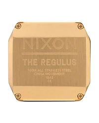 Regulus All-Black Link Bracelet Watch, 46mm