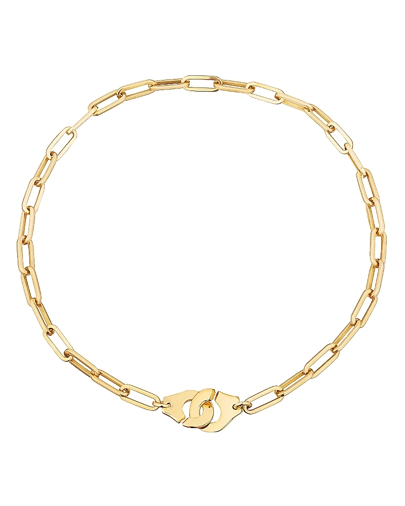 dinh van 18K Yellow Gold Menottes Chain Link Necklace, 17.5