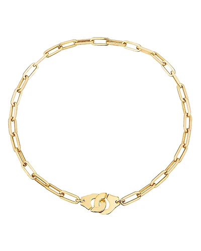 dinh van 18K Yellow Gold Menottes Chain Link Necklace, 17.5