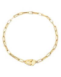 dinh van 18K Yellow Gold Menottes Chain Link Necklace, 17.5