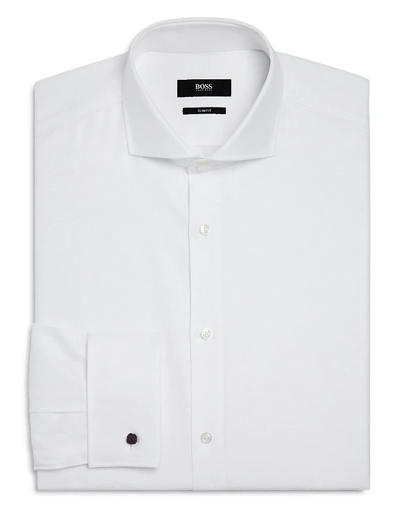Boss Solid Slim Fit Dress Shirt