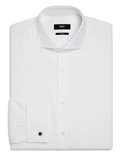 Boss Solid Slim Fit Dress Shirt