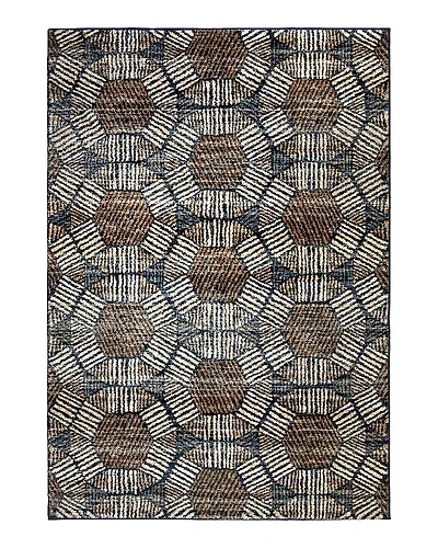 Palmetto Living Orian Adagio Textured Penny Area Rug, 5'1 x 7'6