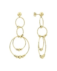 Lagos 18K Yellow Gold Caviar Gold Chandelier Earrings