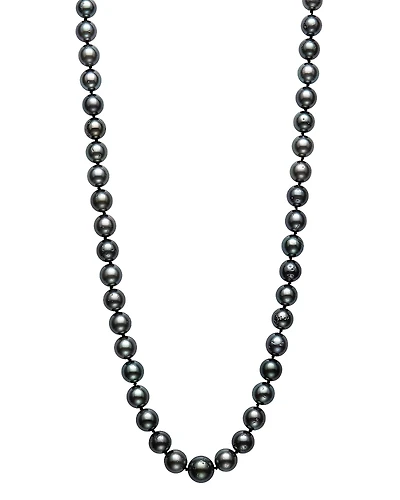 Bloomingdale's Fine Collection Tahitian Black Cultured Pearl Strand Necklace