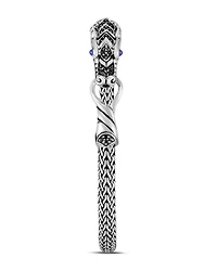 Sterling Silver Legends Naga Extra Small Chain Bracelet with Blue Sapphire Eyes