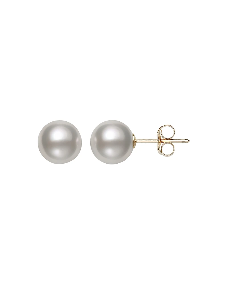 Bloomingdale's Fine Collection Akoya Cultured Pearl Stud Earrings