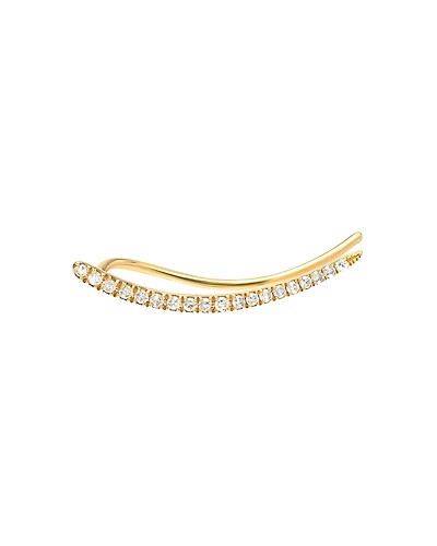 Zoe Lev 14K Yellow Gold Diamond Ear Crawler