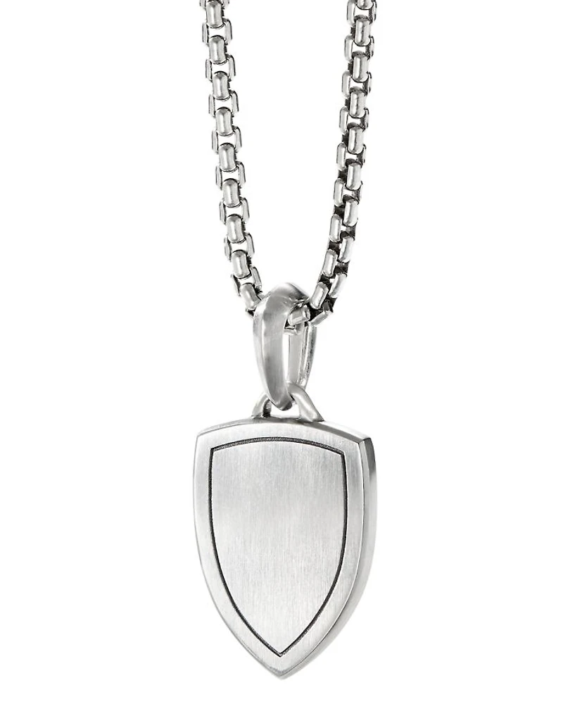 Men's St. Michael Amulet in Sterling Silver, 26mm