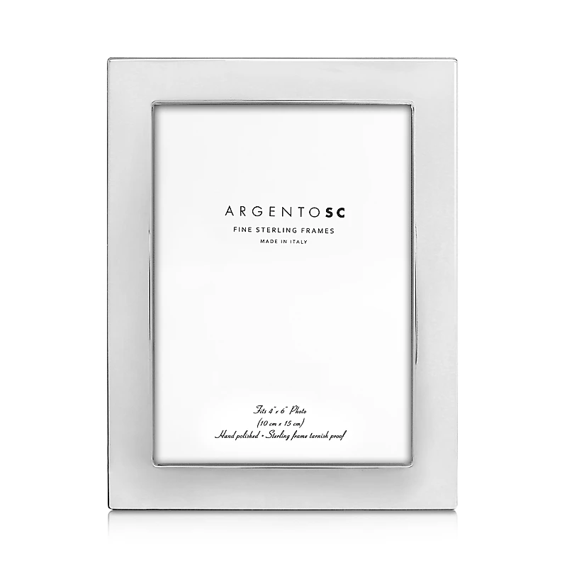 Argento Sc Castell Sterling Silver 4 x 6 Picture Frame