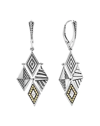 Sterling Silver & 18K Yellow Gold Signature Caviar Lightweight Four Drop Earrings