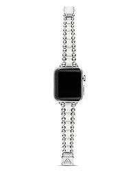 White Ceramic Smart Caviar Apple™ Watch Band, 38mm-42mm