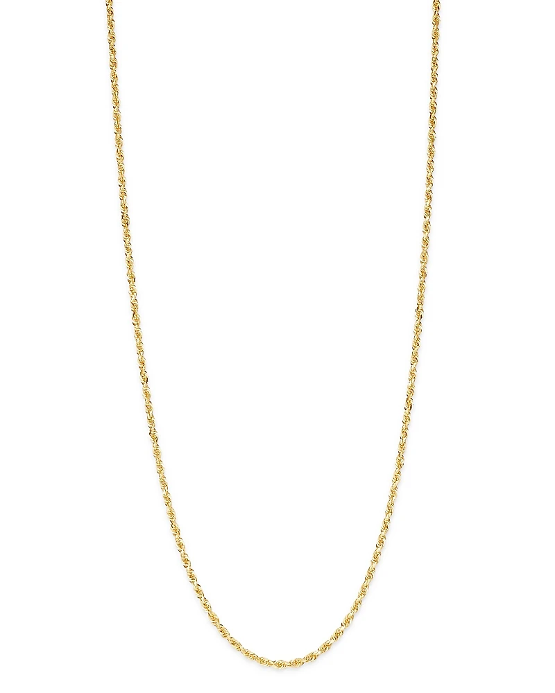 Bloomingdale's Fine Collection Solid Glitter Chain Necklace