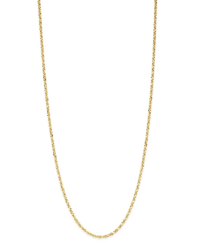 Bloomingdale's Fine Collection Solid Glitter Chain Necklace