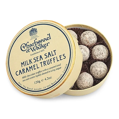 Charbonnel et Walker Sea Salt Milk Chocolate Truffles, 10 Piece