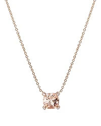 David Yurman Chatelaine Pendant Necklace with Morganite and Diamonds