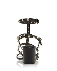 Women's Rockstud City Block Heel Sandals