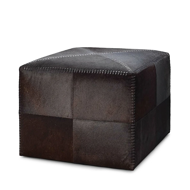 Jamie Young Hair on Hide Large Ottoman