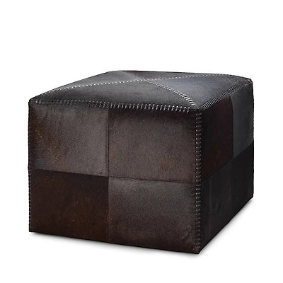 Jamie Young Hair on Hide Large Ottoman