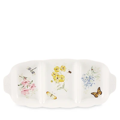 Lenox Butterfly Meadow 3 Compartment Divided Server