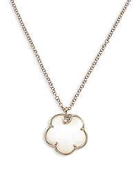 Pasquale Bruni 18K Rose Gold Petit Joli White Agate and Diamond Pendant Necklace, 16.75