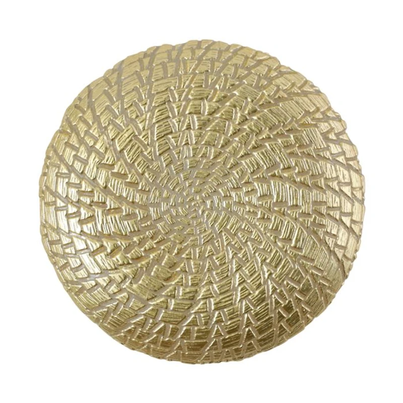 Rufolo Glass Gold Crocodile Salad Plate