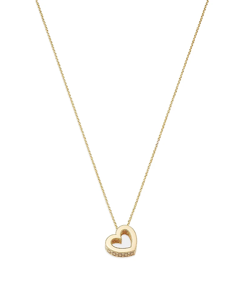 Bloomingdale's Fine Collection Open Heart Pendant Necklace