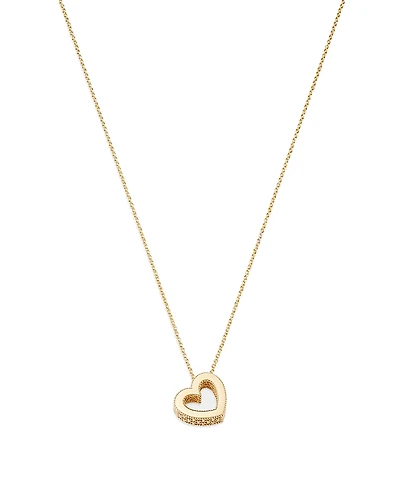 Bloomingdale's Fine Collection Open Heart Pendant Necklace