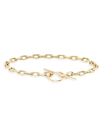 Zoe Chicco 14k Yellow Gold Square Link Toggle Bracelet