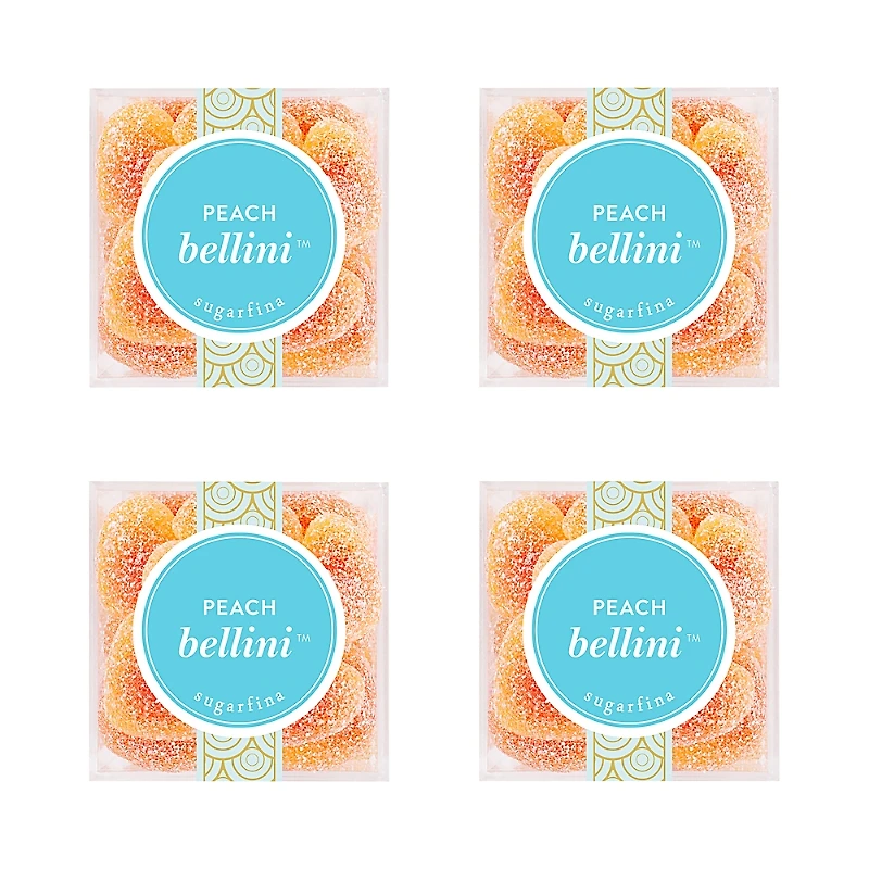 Sugarfina Peach Bellini, Small Cube - Set of 4